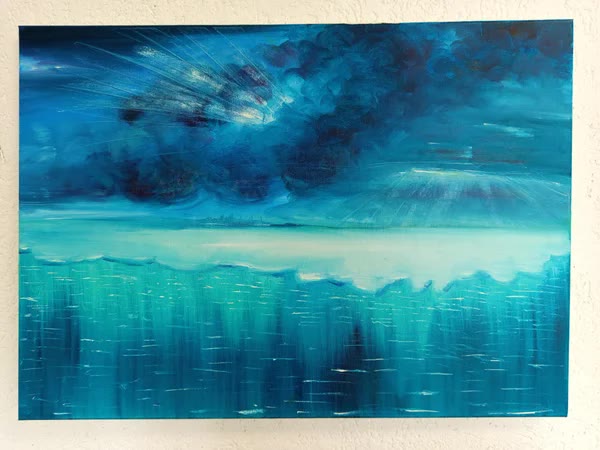 Originalgemälde auf Leinwand: Meer und Licht, Atelier Amarte